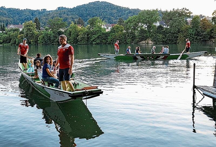 Der Fährbetrieb des Limmatclubs Baden (LCB) wird rege benützt.gk