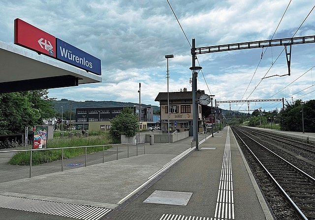 Bahnhof Würenlos Die Rampe wird nicht beheizt.Bild: Sibylle egloff Francisco/BT