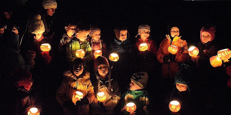 Räbeliechtli erleuchteten das Dorf. Foto: zVg