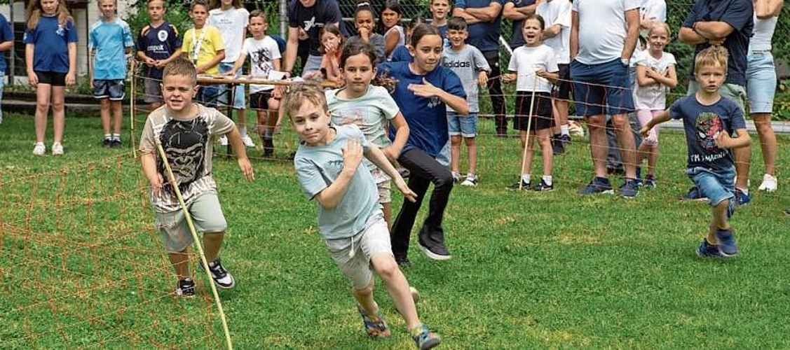 Am «schnällscht Killwangener» gaben die Kinder alles. zVg