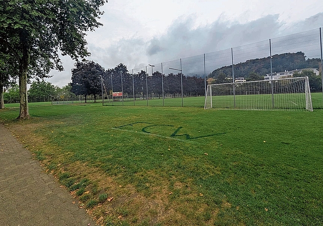 Sportplatz Kreuzzelg: Hier soll ein Kunstrasen verlegt werden. Claudia Laube/BT