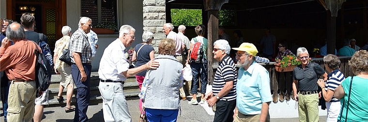 Rekordverdächtige 100 Personen nahmen am Killwangener Seniorenausflug teil. Foto: zVg