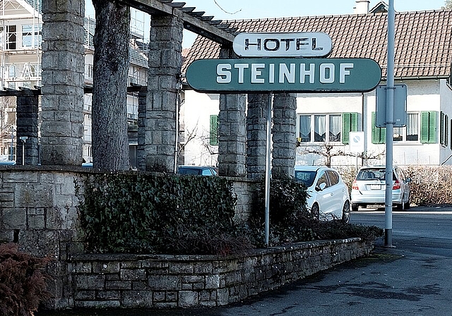 Vom alten «Steinhof» bleibt nur der vordere Teil erhalten. (AZ Archiv)