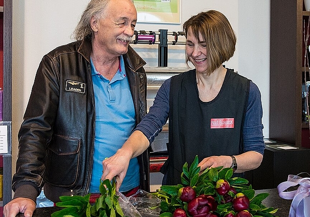 Nach 10 Jahren geht Marlis Reut in Pension. Ihr Lebenspartner Markus Bussmann hat sie stets unterstützt. Barbara Scherer