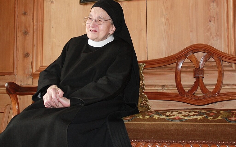 Schwester Regula blickt mit 96 Jahren auf ein erfülltes Leben im Kloster zurück.Foto: nb
