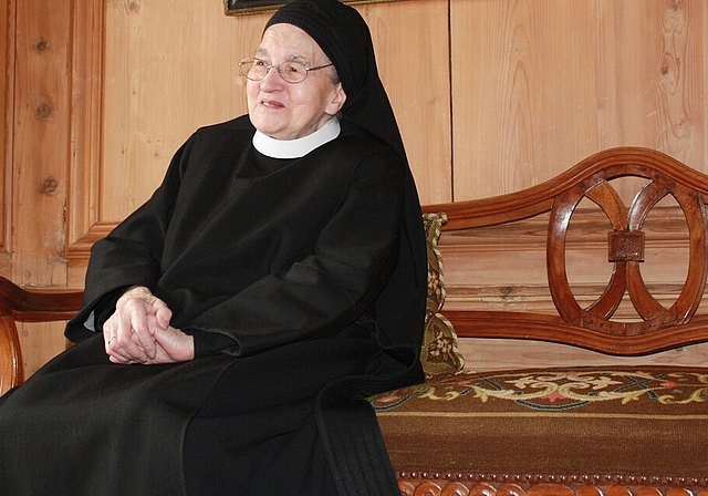 Schwester Regula blickt mit 96 Jahren auf ein erfülltes Leben im Kloster zurück.Foto: nb
