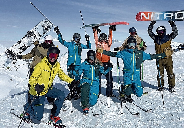 Auf den Pisten kommen sie voran mit Ski, Telemarkski und Snowboard. zVg