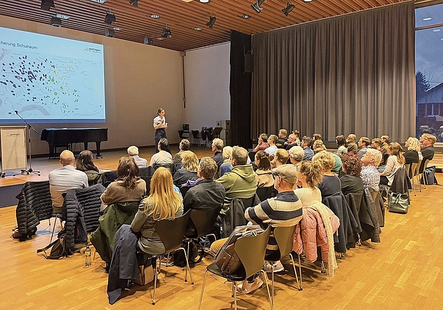Nicole Merkli, die Geschäftsleiterin Bildung, informierte über das Projekt. zVg