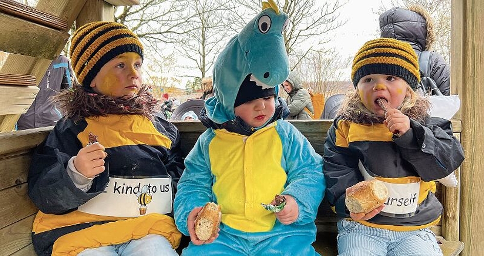 Keiner zu klein für die Fasnacht. gk
