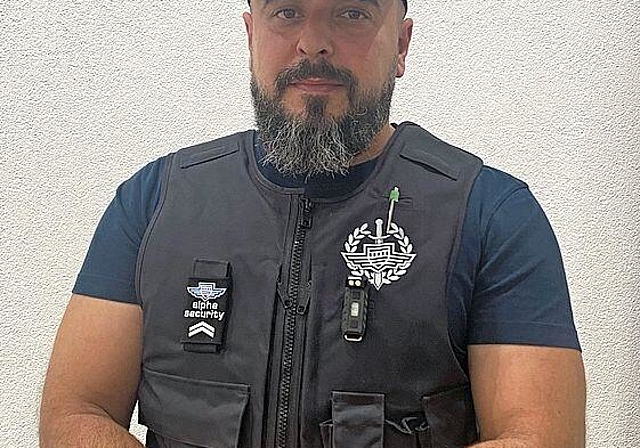 Mehmet Cankara ist Einsatzleiter bei der Sicherheitsfirma Alpha Security. 
