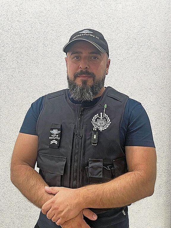 Mehmet Cankara ist Einsatzleiter bei der Sicherheitsfirma Alpha Security. 
