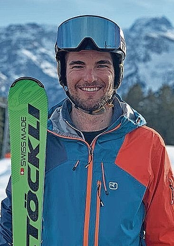 Dominik Huber, Präsident Skiclub Rüsler Neuenhof: «Ich geniesse die Ruhe und die Freiheit auf der Piste.» zVg