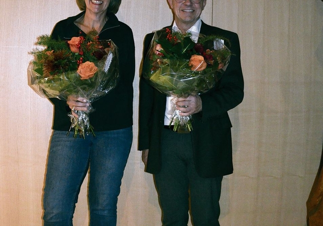 Treten zurück: Petra Kuster Gerny und Martin Uebelhart. Irene Hung-König