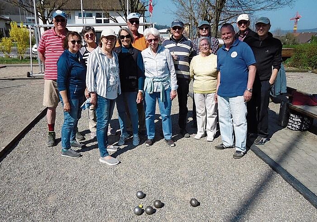 Die «Pétanque-Freunde Killwangen» sind am Sonntag, 27. März, in die neue Spielsaison gestartet. 
