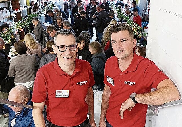 Christoph Wietlisbach (l.) und Fabian Meister führen das Unternehmen in zweiter Generation. (Bilder: Melanie Bär)
