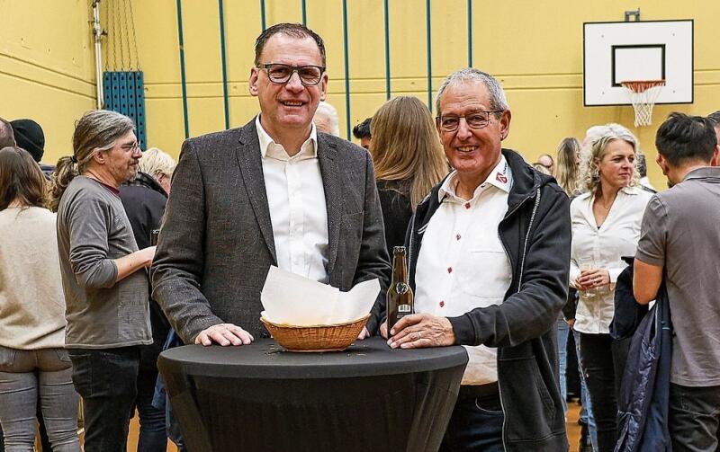 Gemeindeammann Markus Schmid (l.) mit Vizeammann Walter Hubmann.gk