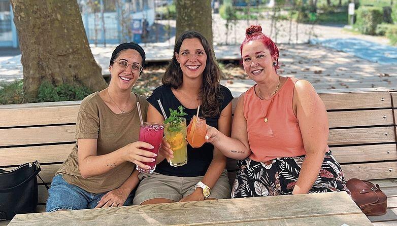 Gründerinnen (v. l.) Sonia Bösch, Lorena Oliveri und Larissa Caggiano.  zVg