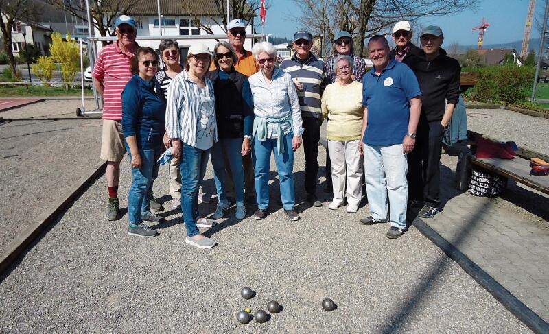 Die «Pétanque-Freunde Killwangen» sind am Sonntag, 27. März, in die neue Spielsaison gestartet. 
