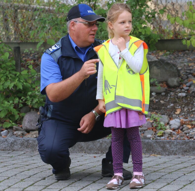 Alain Späni bei der Verkehrsschulung.